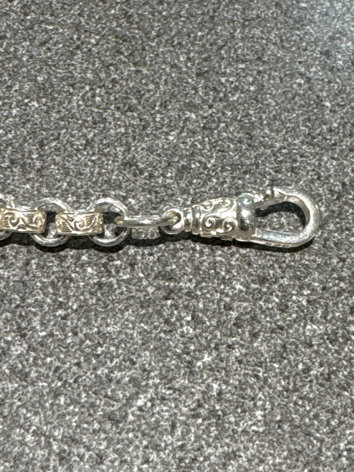 New silver heart bracelet