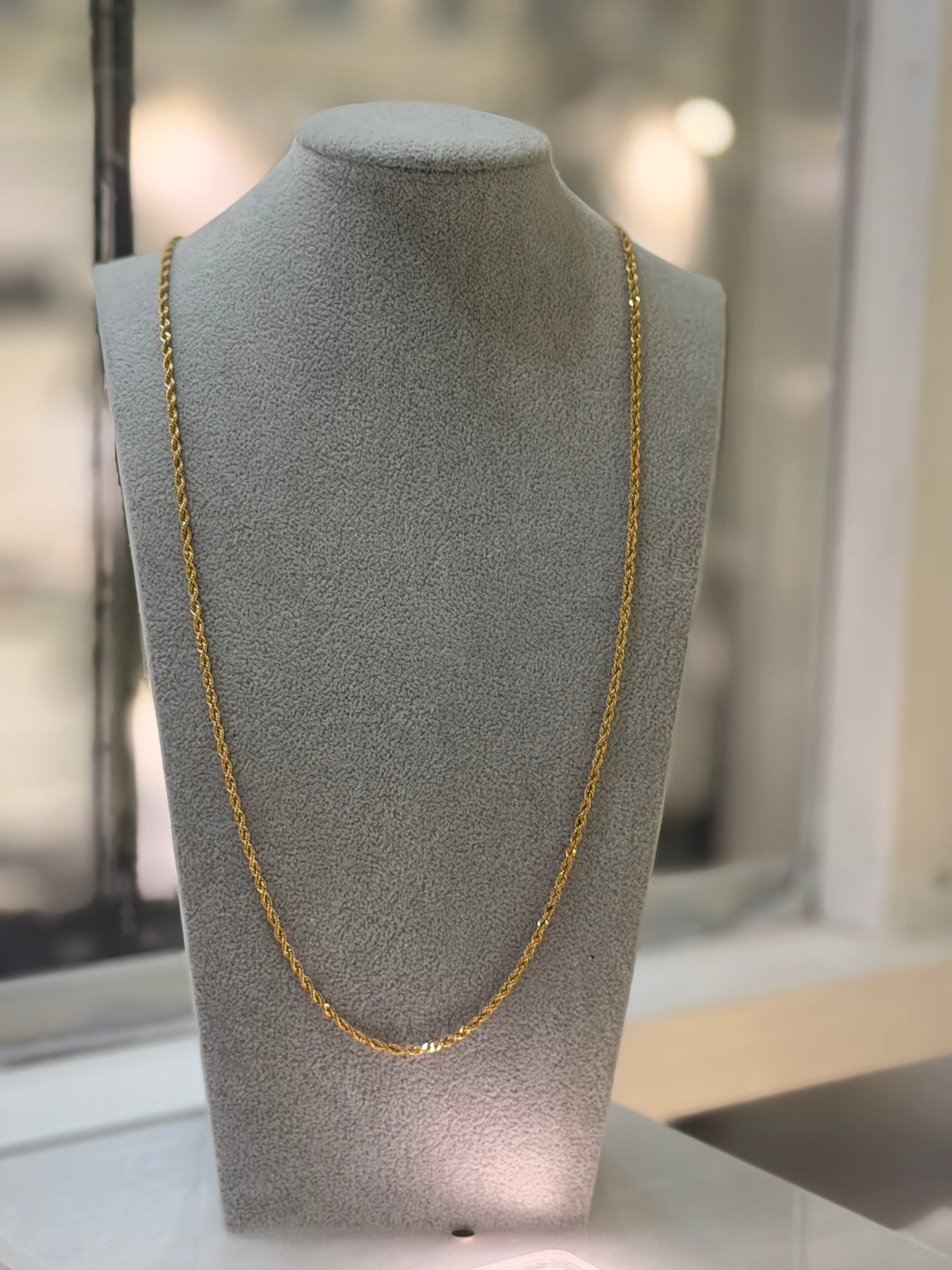 9ct Rope Chain 36”