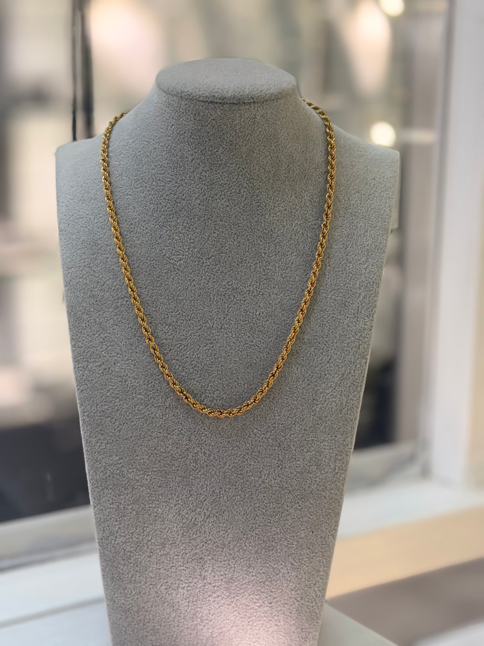 9ct Rope Chain 18”