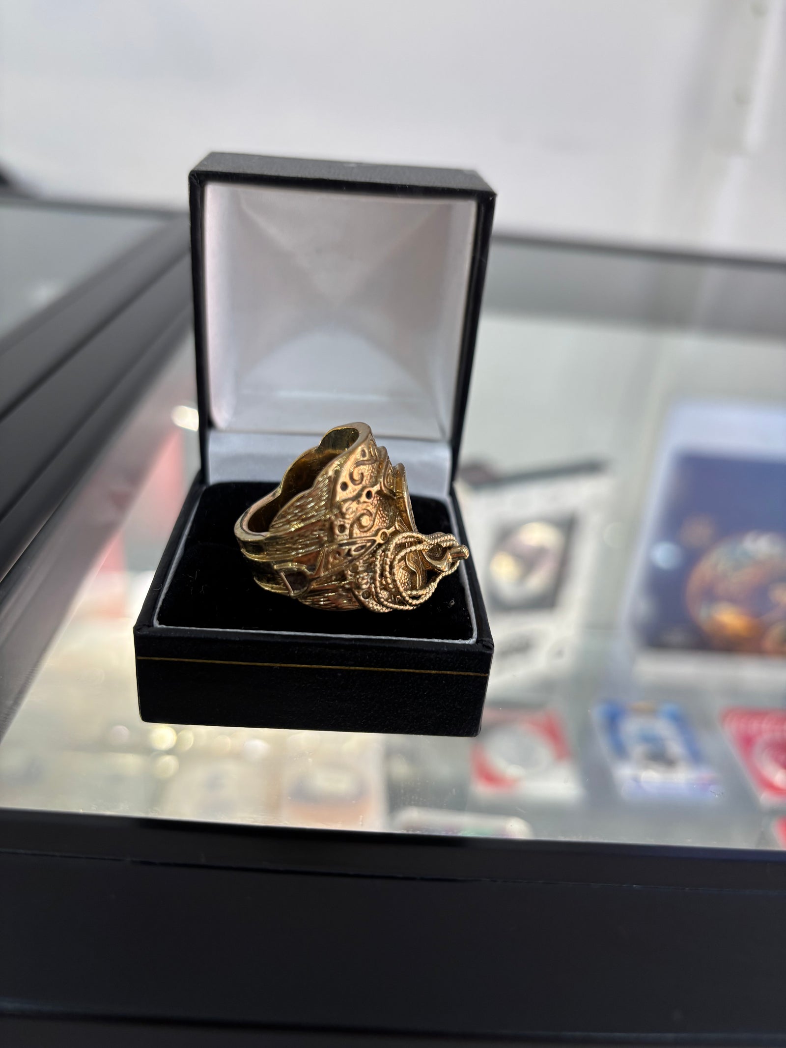 9ct saddle ring