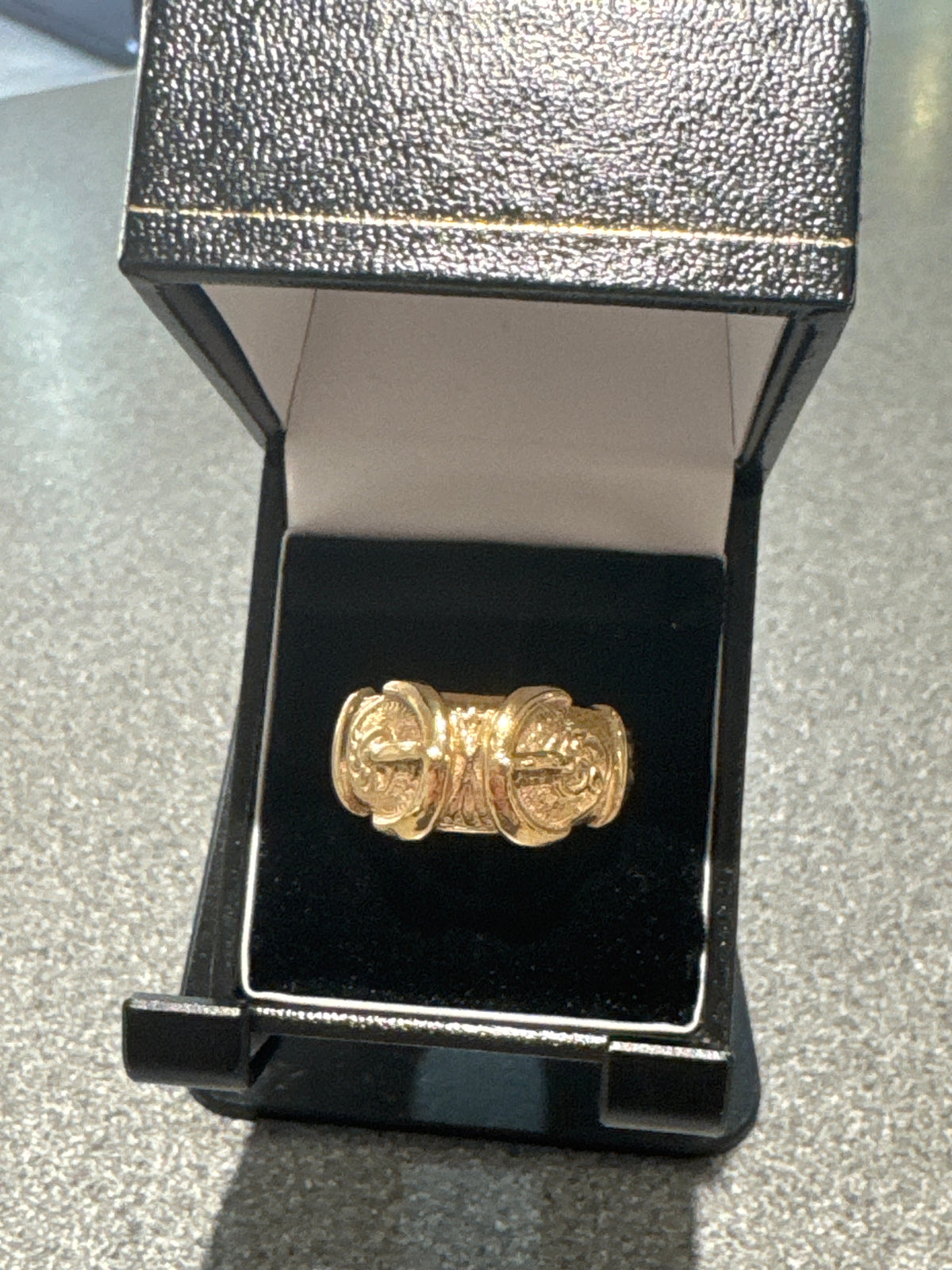 9ct gold buckle ring size w