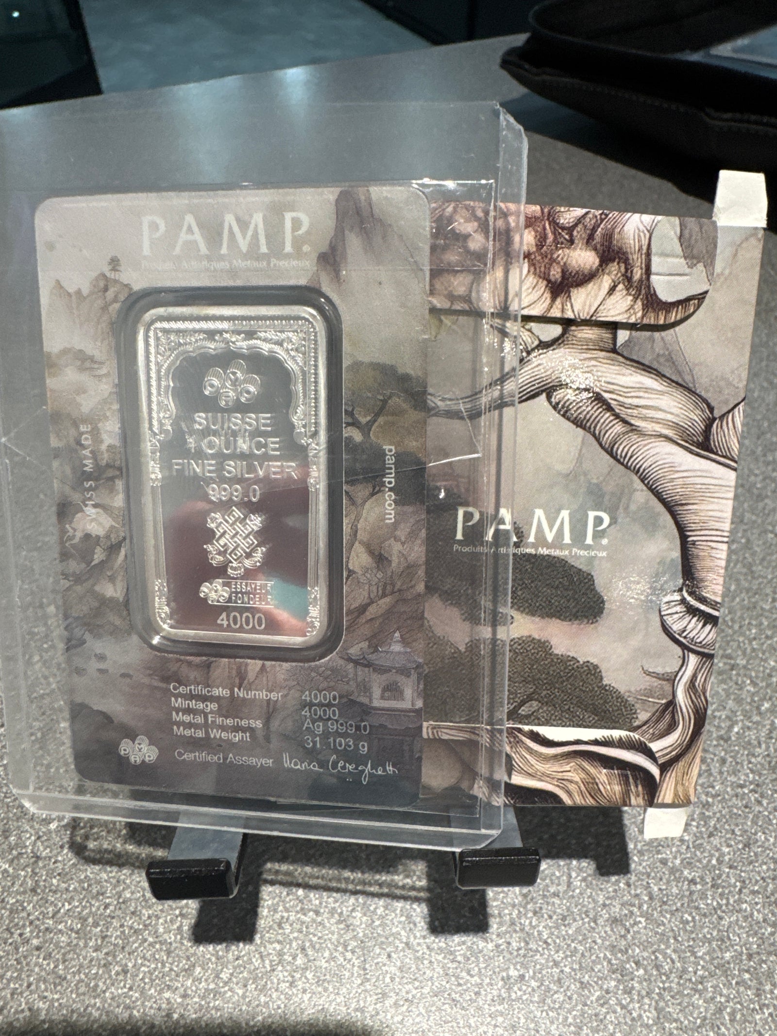 1 ounce silver pamp “the buddha”