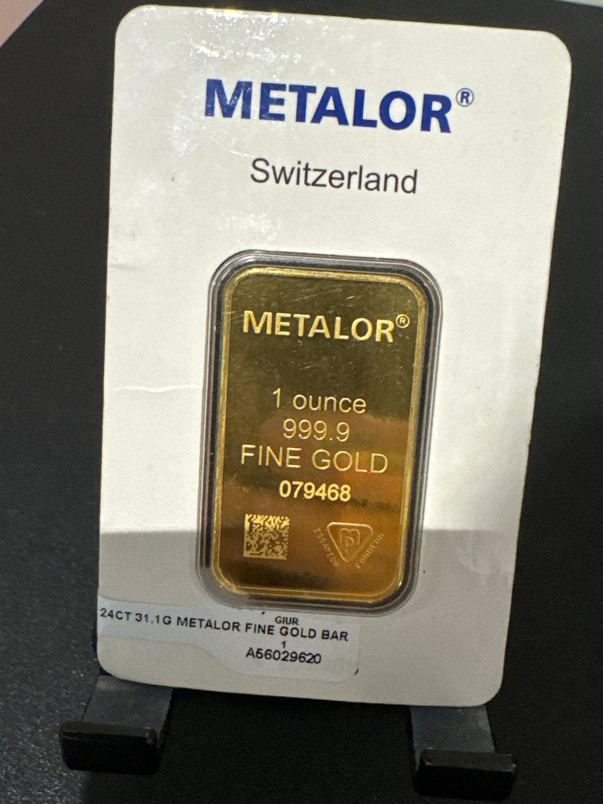 Metalor 24ct 1 ounce fine gold