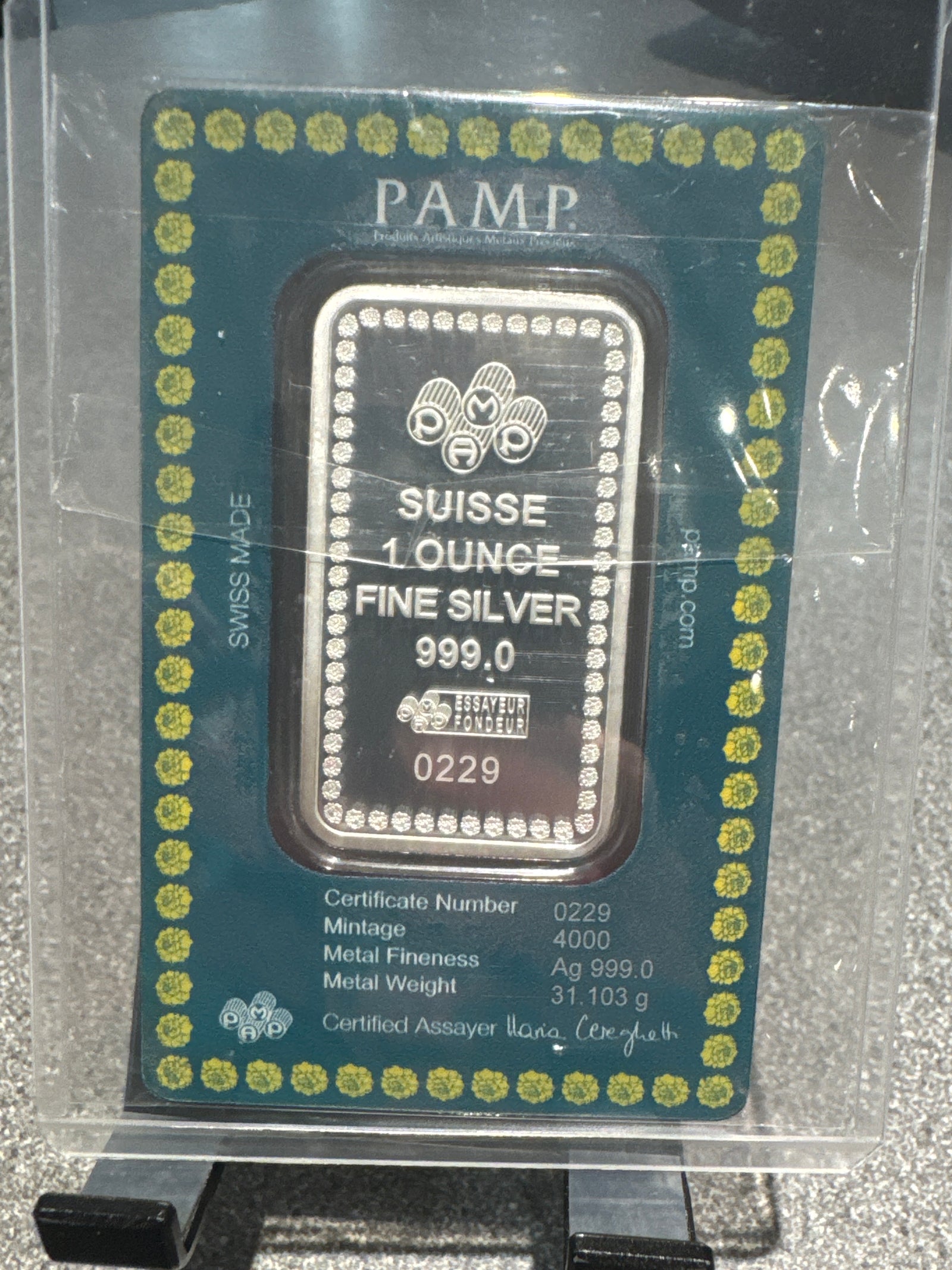 1 ounce fine silver pamp diwali