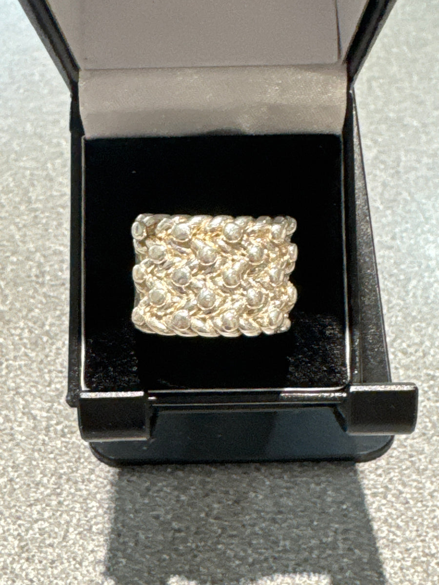 New silver keeper ring size w