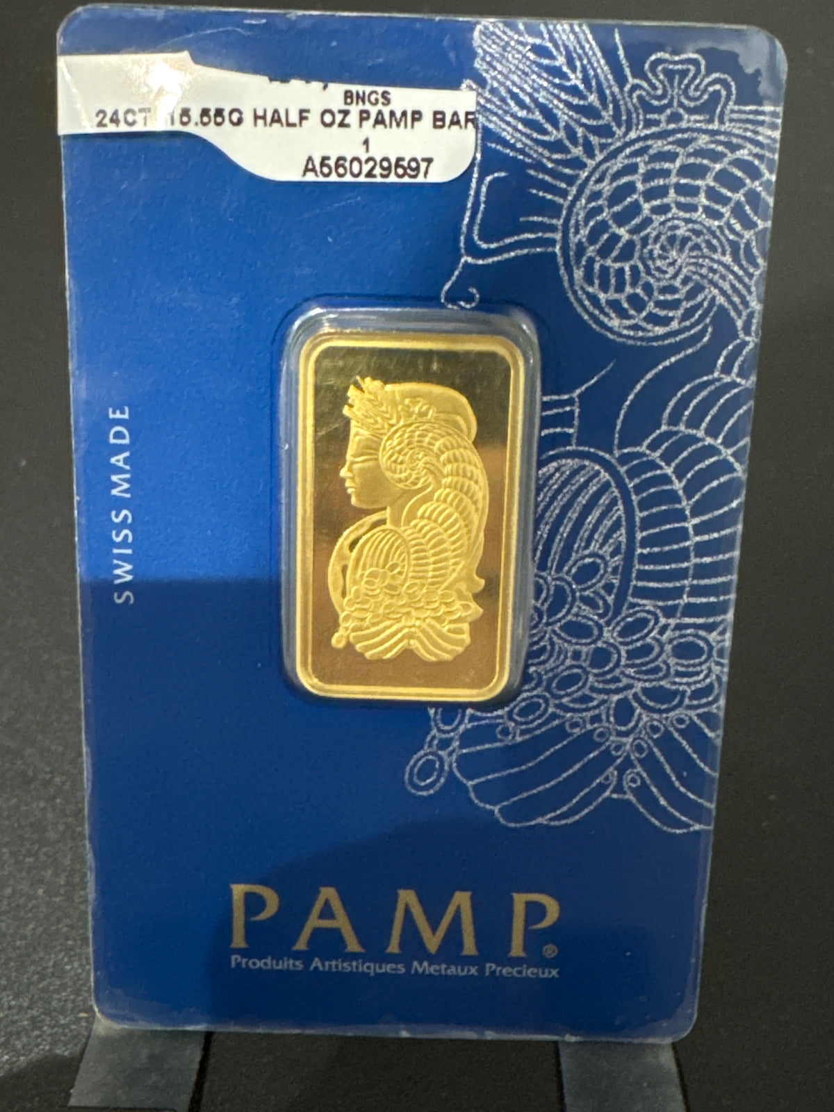 Pamp 1/2 ounce bar 24ct bar