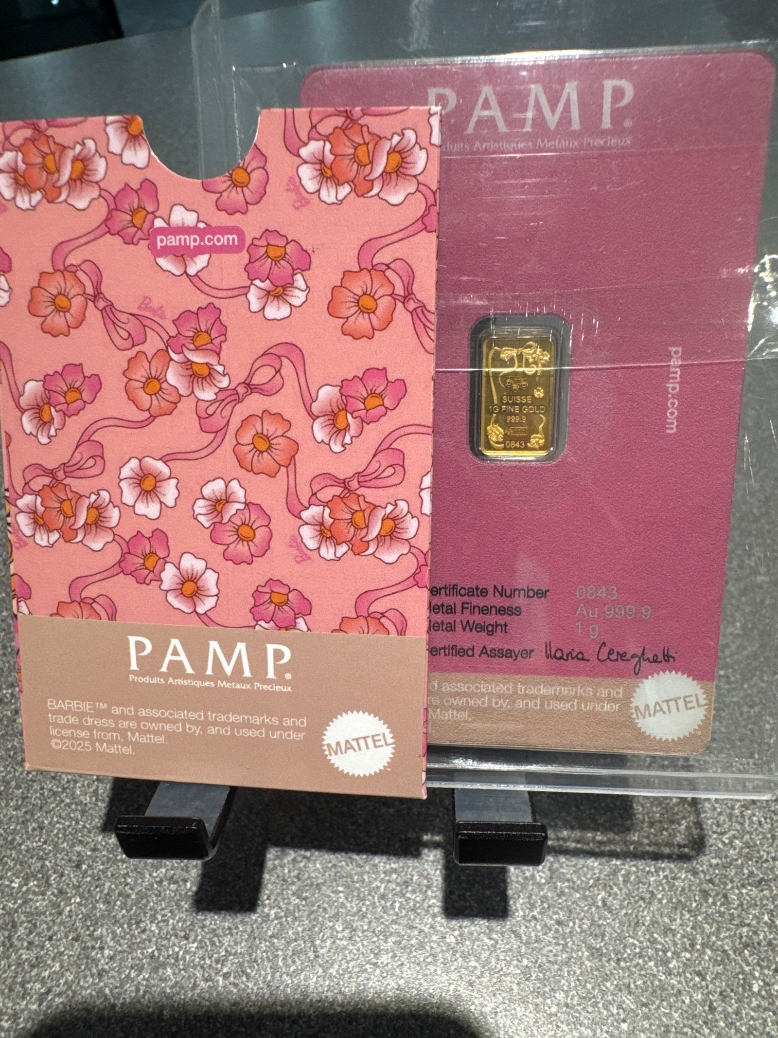 1 gram pamp “Barbie” 24ct gold