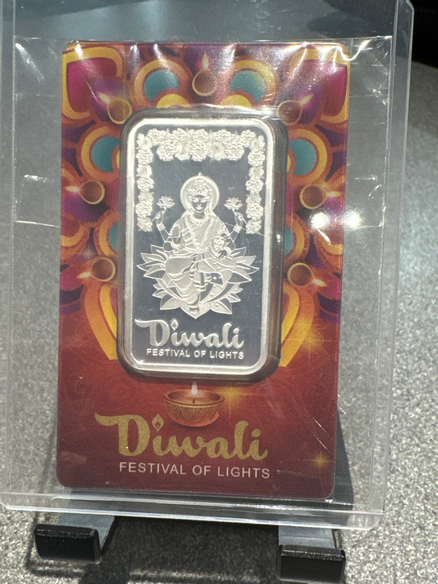 1 ounce fine silver pamp diwali