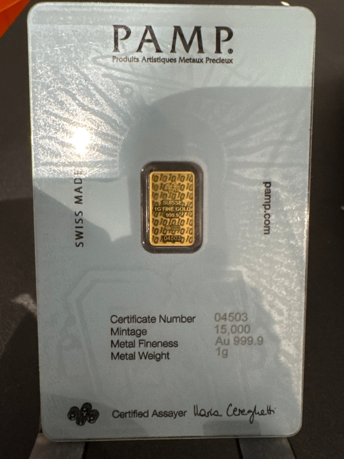 24ct 1 gram Diego bar