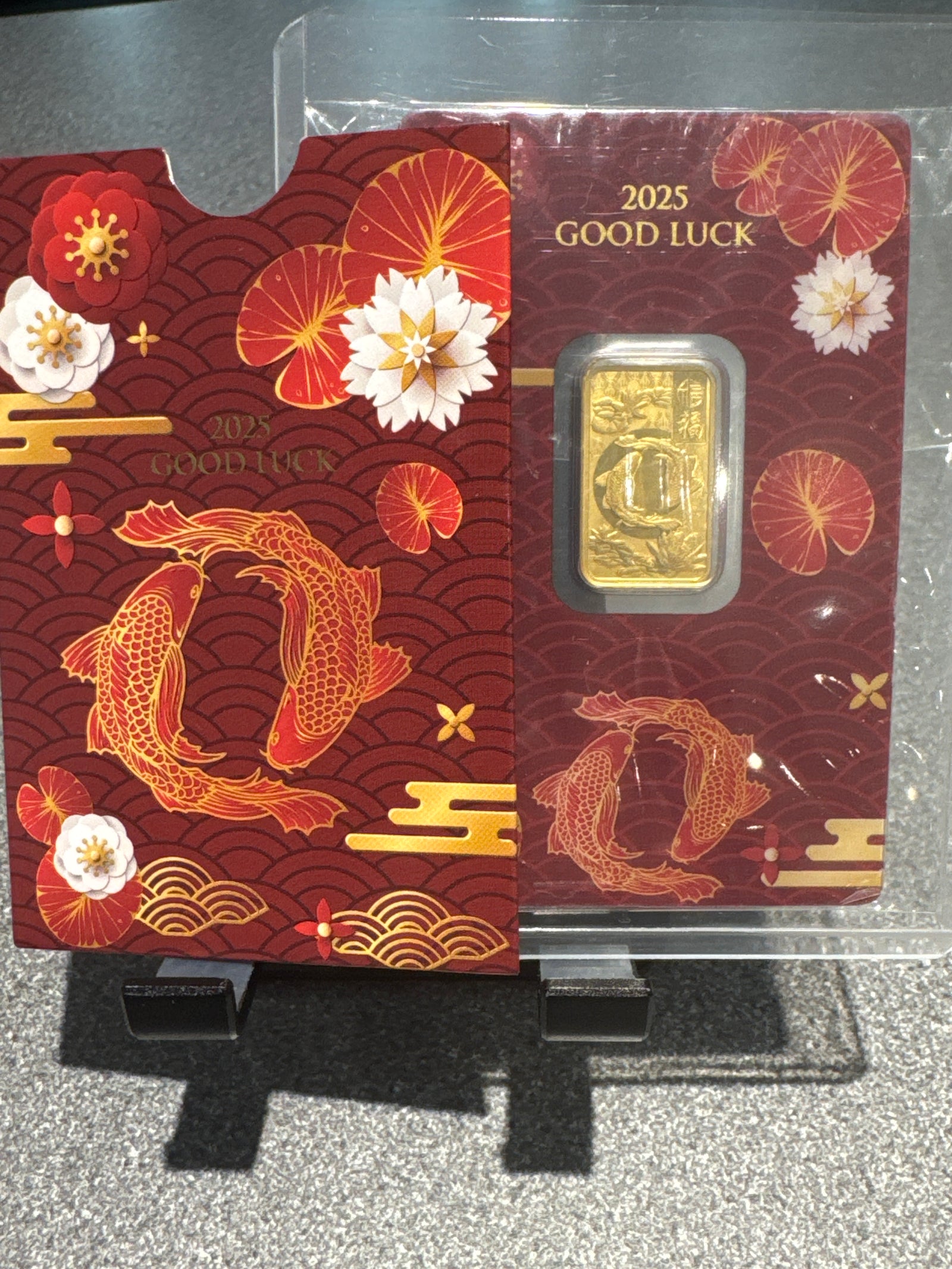 Good luck 5 grams 24ct pamp 2025 with sleeve