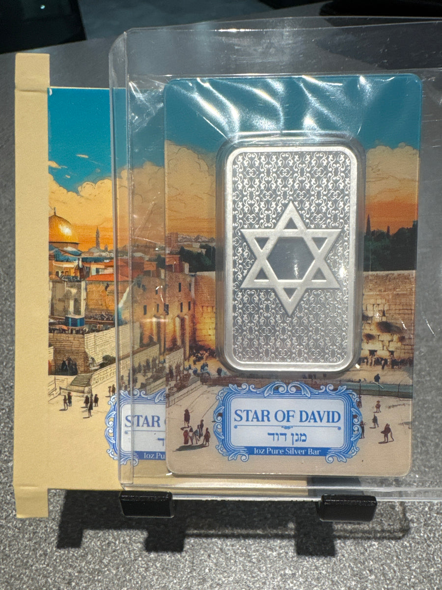 1ounce fine silver pamp “star of David” bar