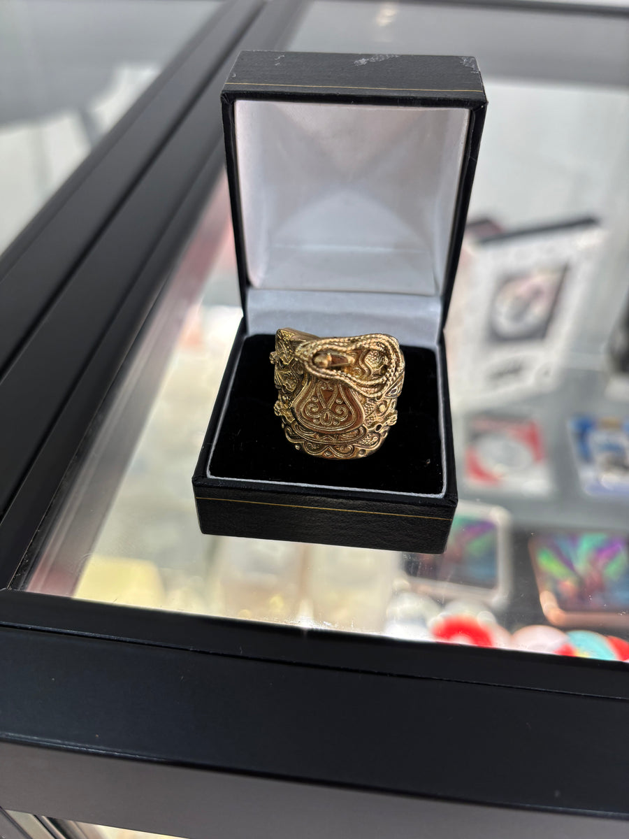 9ct saddle ring