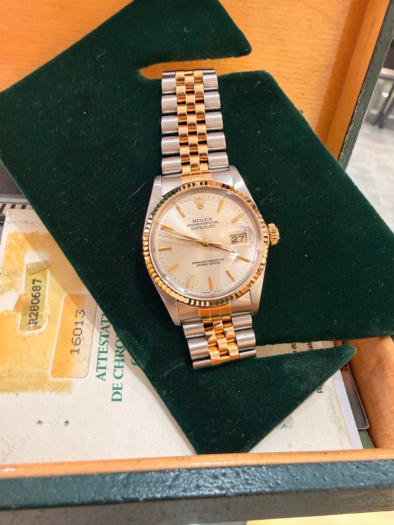 Rolex 18CT/Steel With Papers