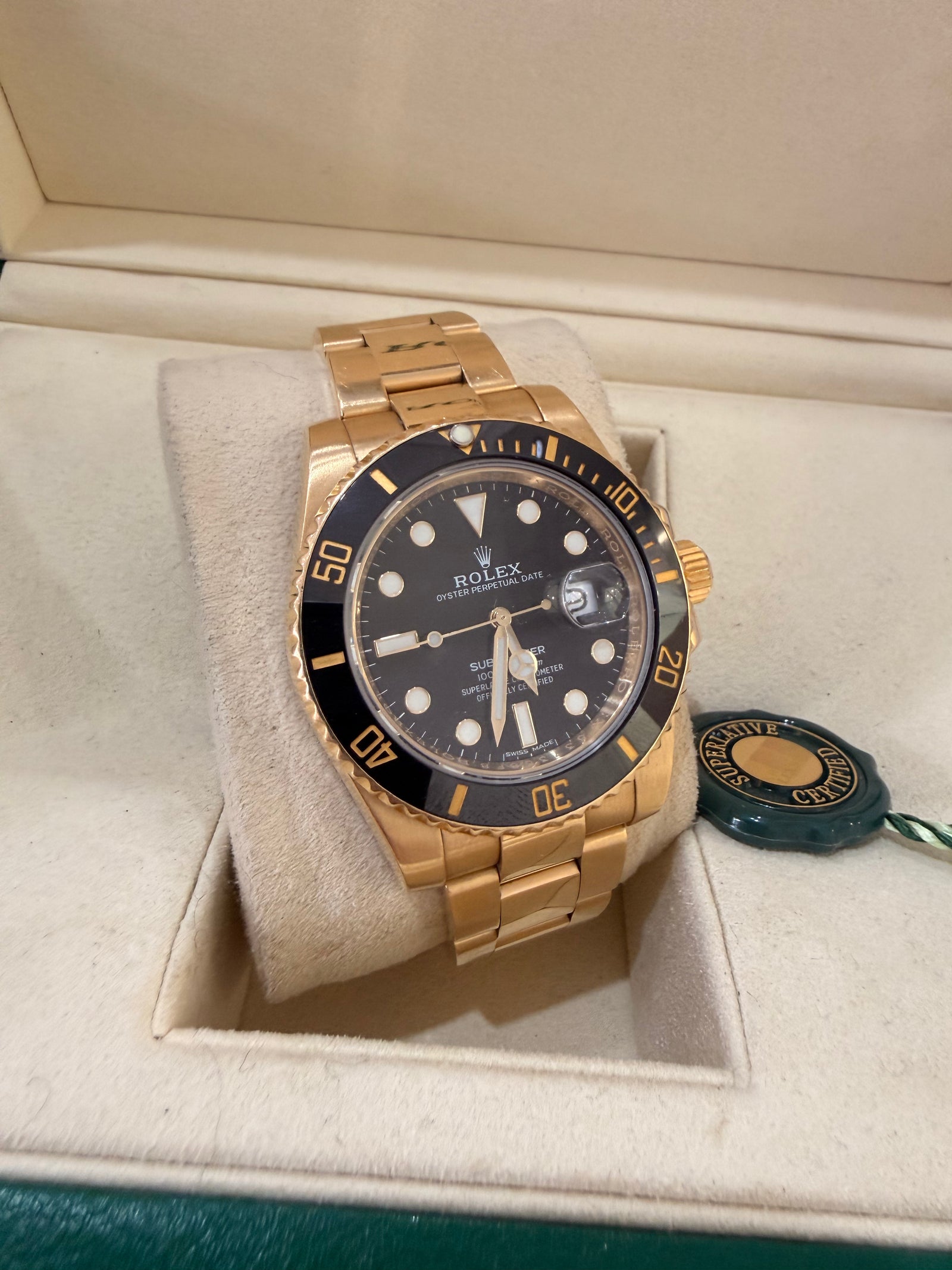 Rolex 116618LN 2016 FULL 18CT FULL SET