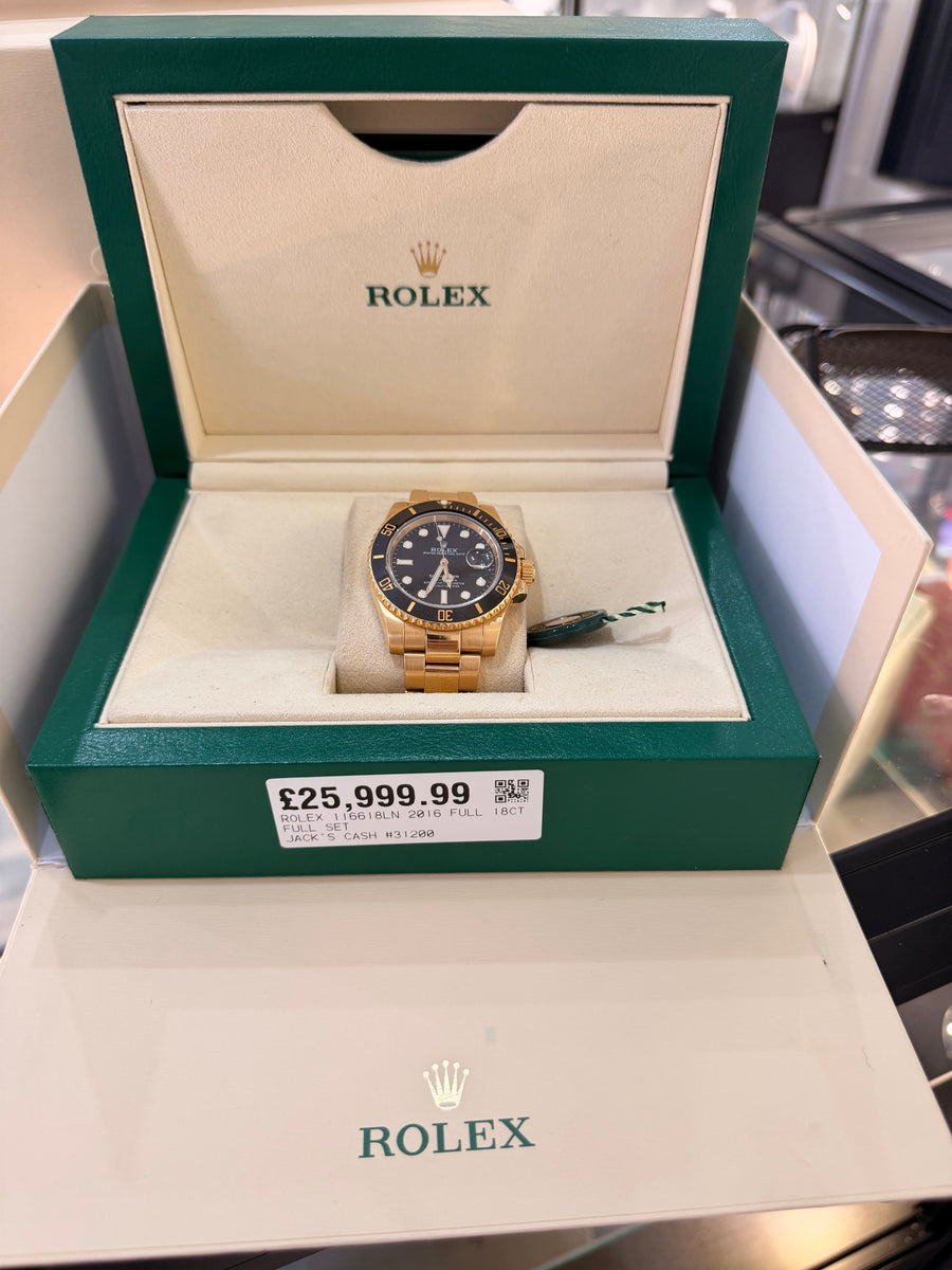 Rolex 116618LN 2016 FULL 18CT FULL SET